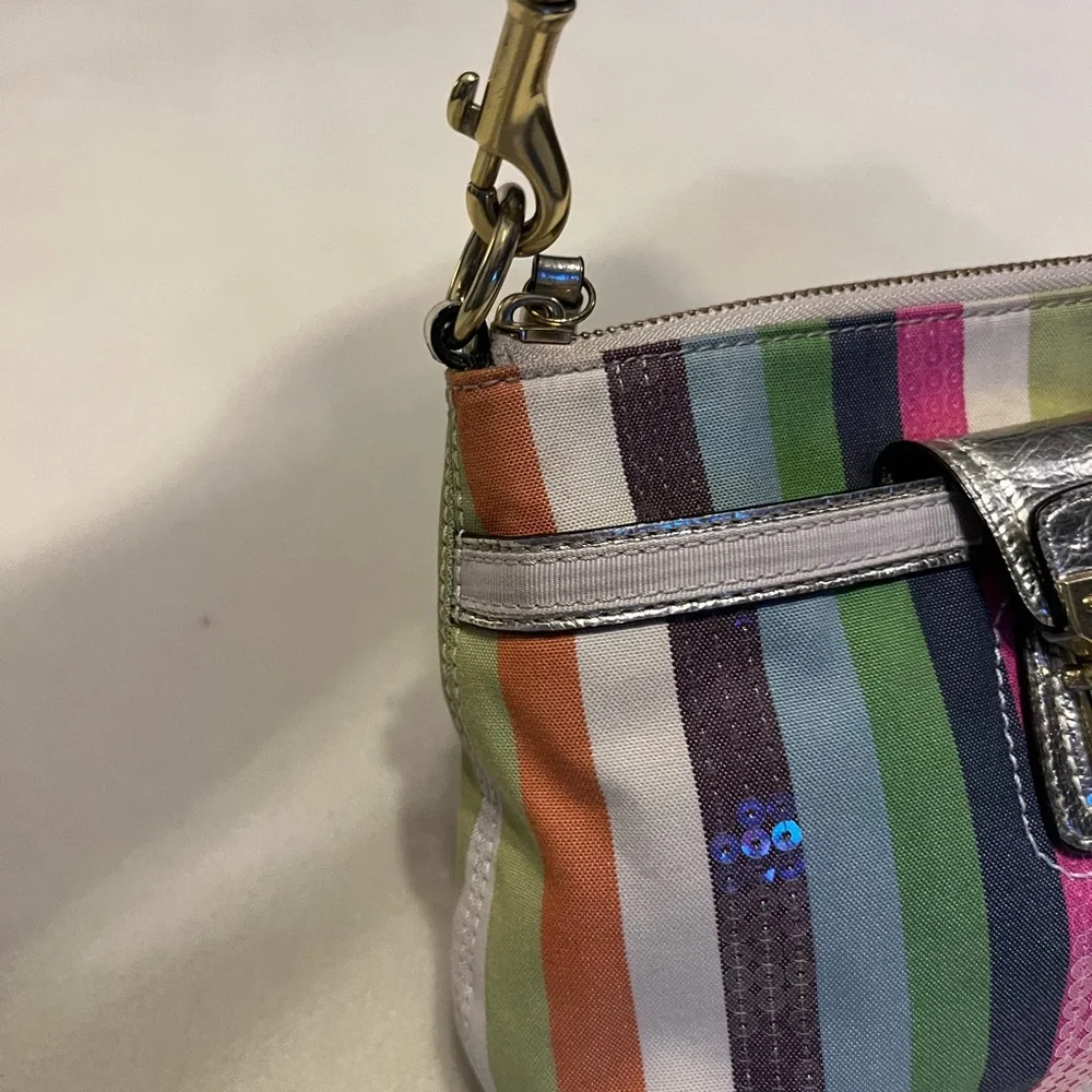 Coach 65th Anniversary Edition Legacy Striped Crossbody Bag with Wallet Set - Picture 7 of 16